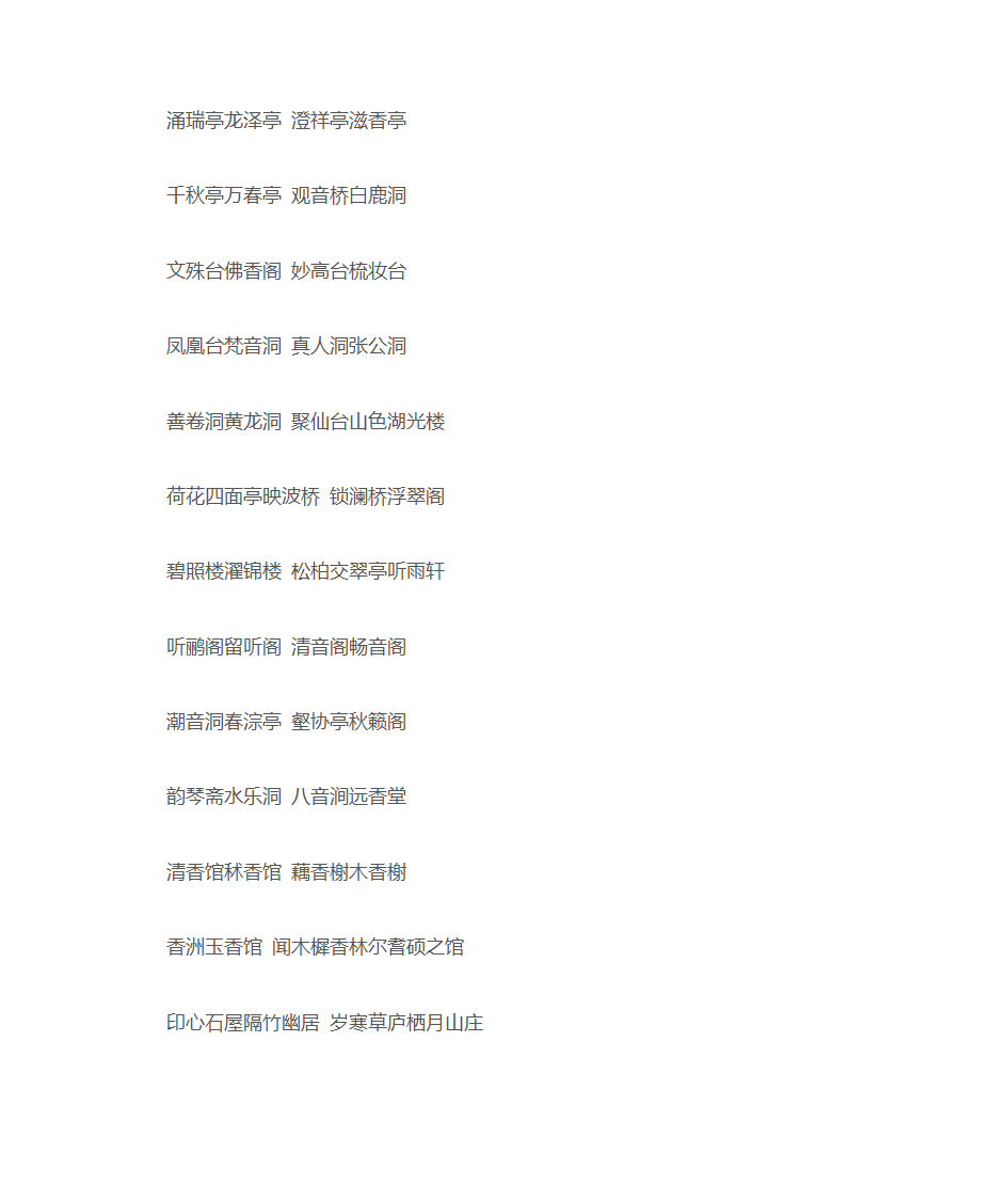 园林景观经典命名第18页