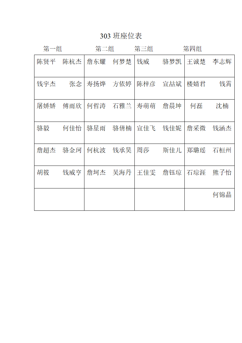 值日生轮流表第2页