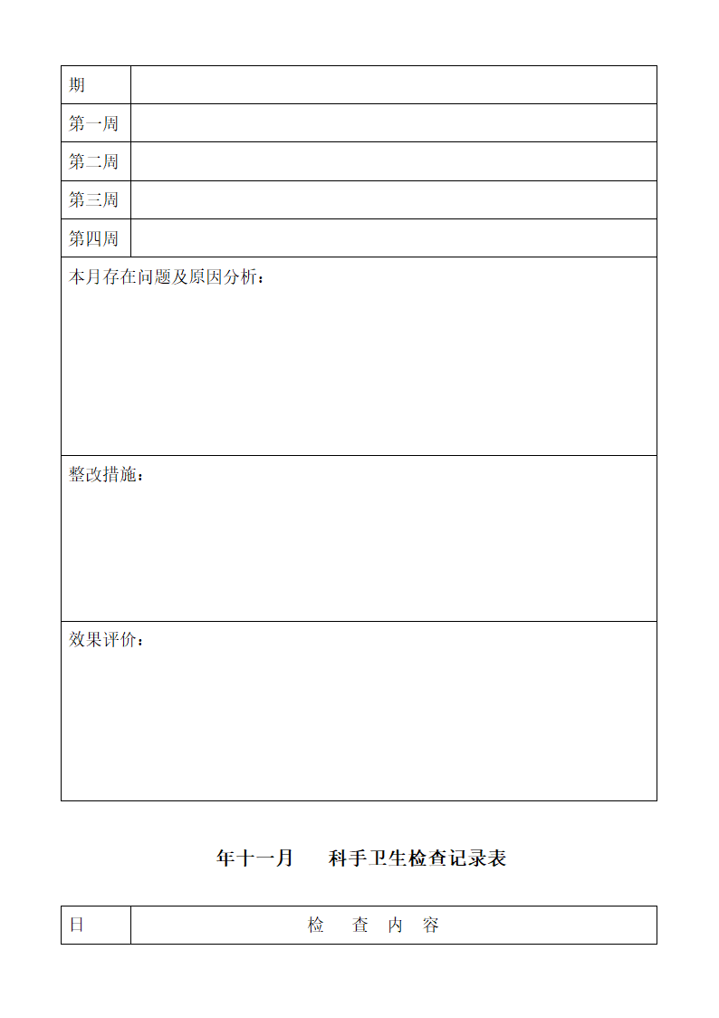 手卫生质量管理记录本第10页