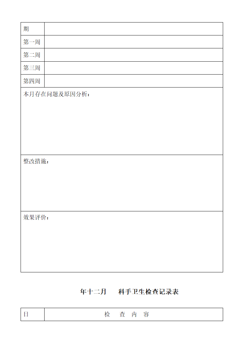 手卫生质量管理记录本第11页