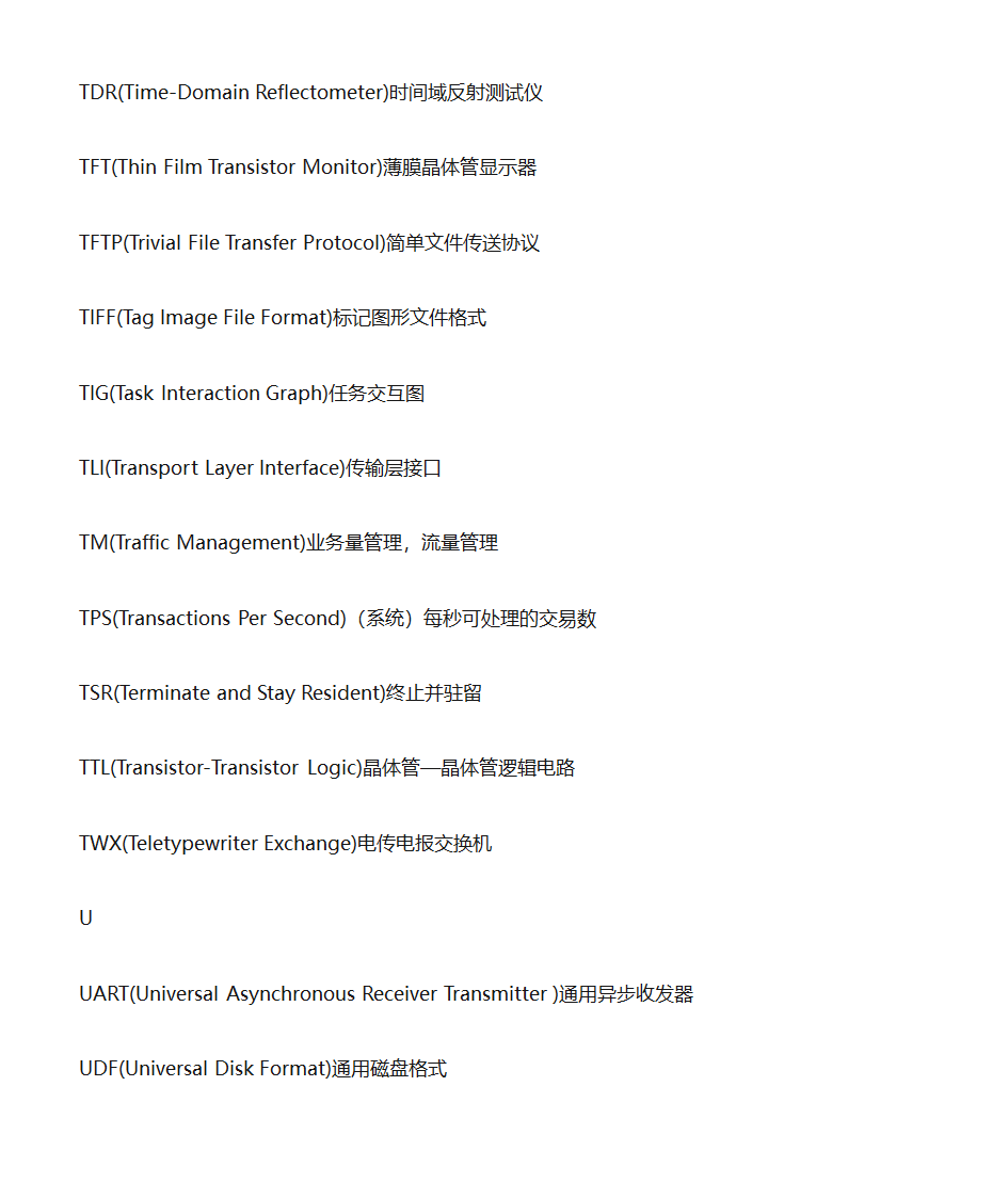 计算机专业英语单词缩写表第25页