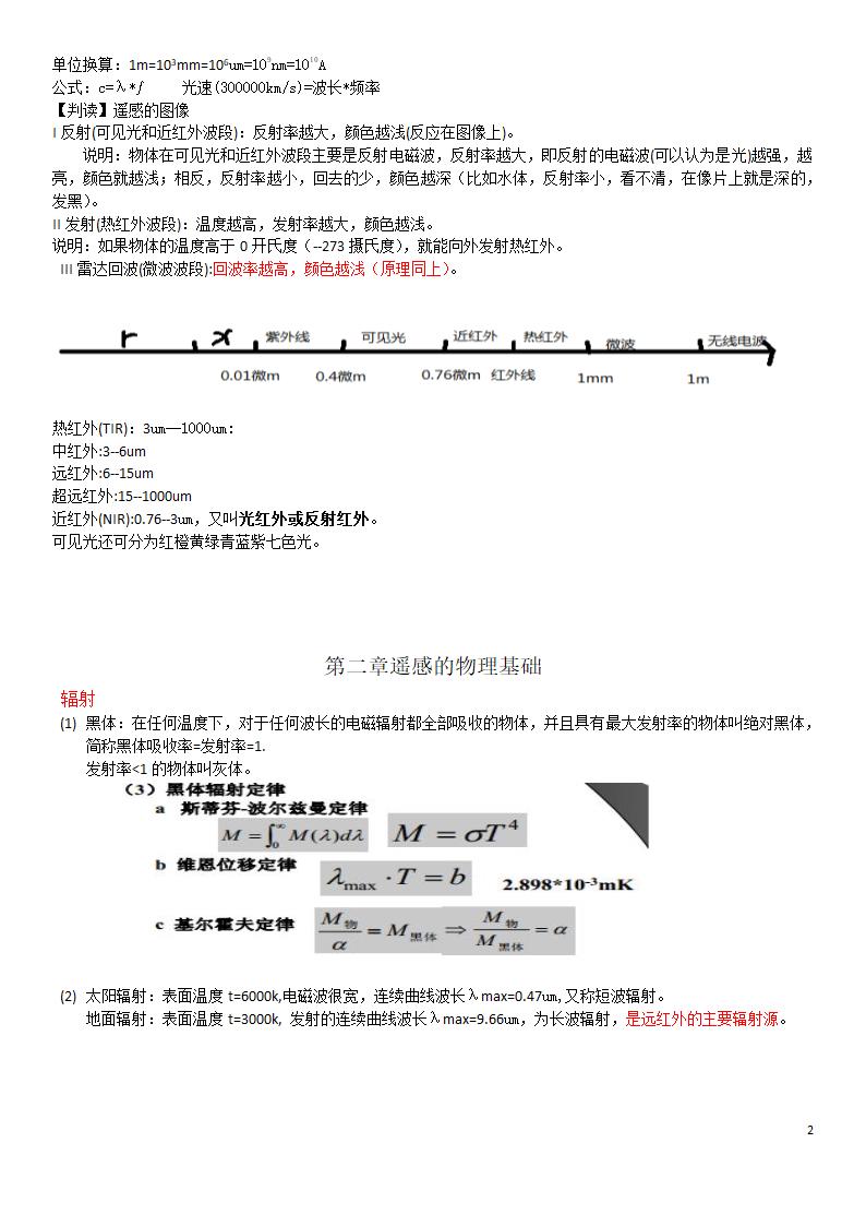 遥感知识点第2页