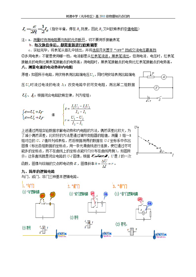 直流电路知识点第4页