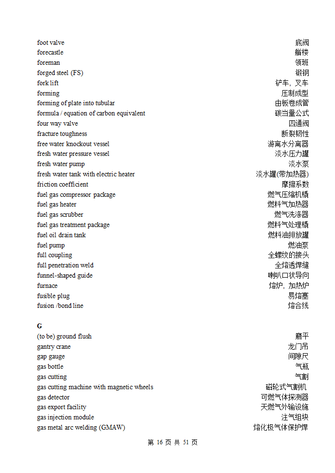 海洋工程词汇第16页