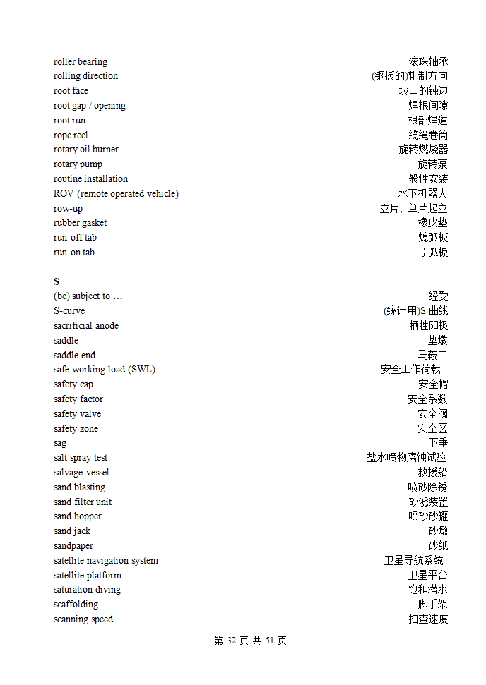 海洋工程词汇第32页