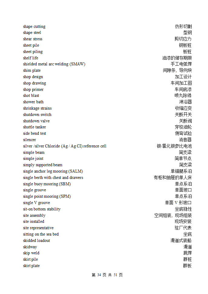 海洋工程词汇第34页