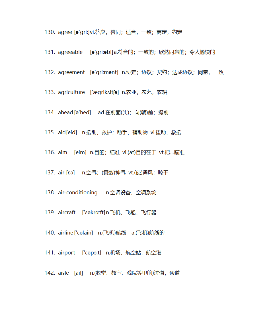 考研英语单词第11页