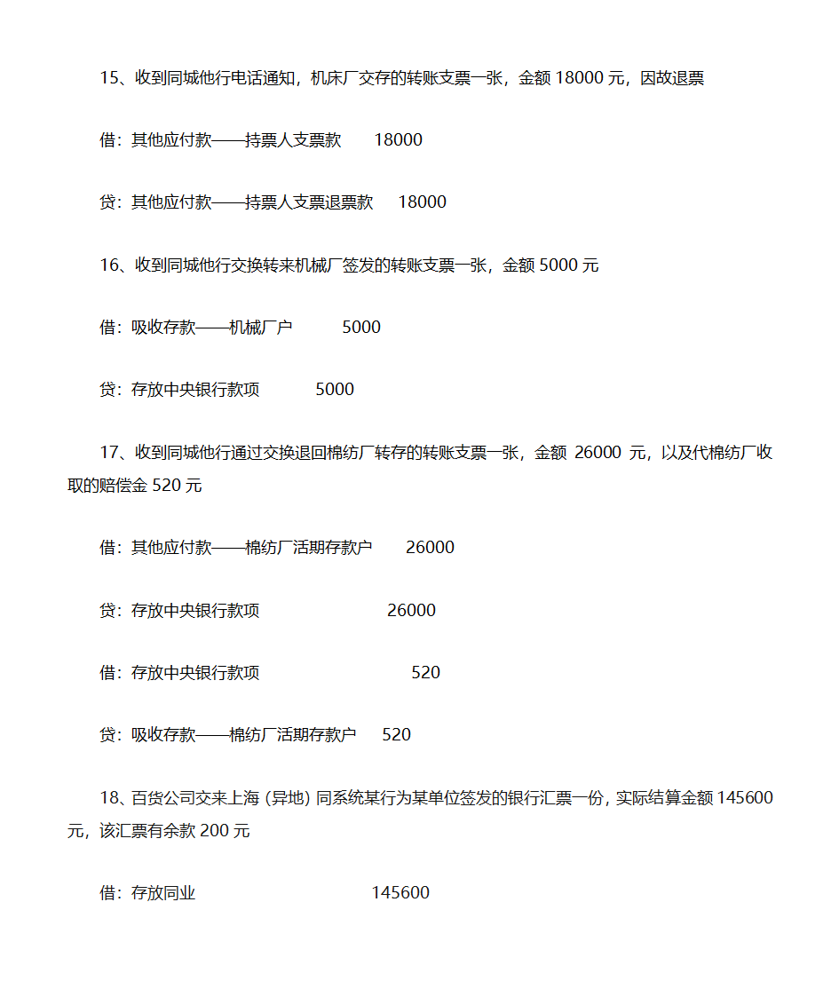 金融会计分录第4页