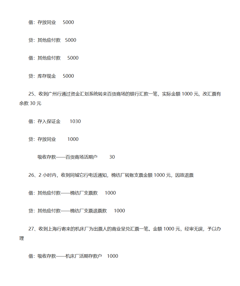 金融会计分录第7页