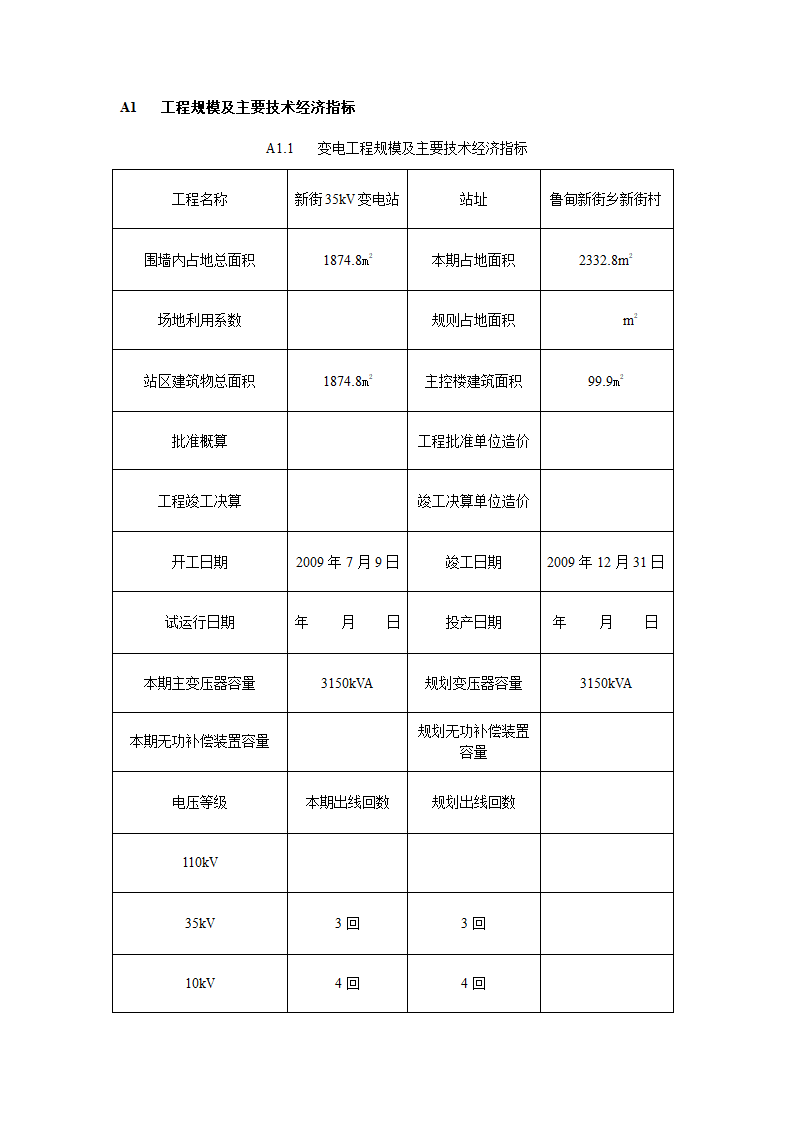 送变电工程启动竣工验收证书第2页