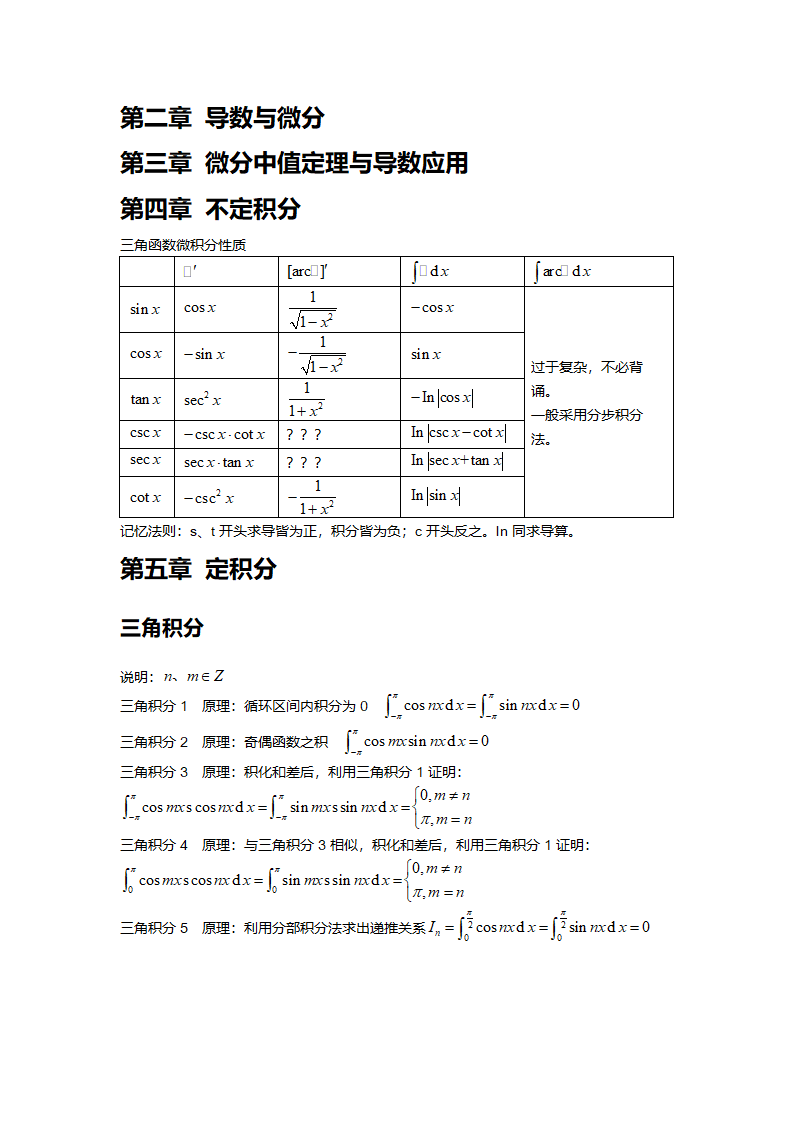 高等数学笔记系统 @符号第2页