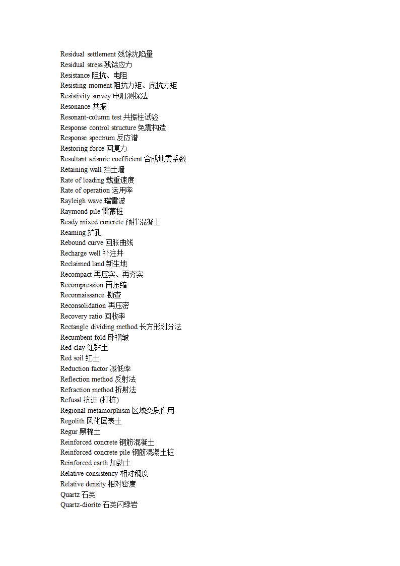 土木工程专业词汇第7页