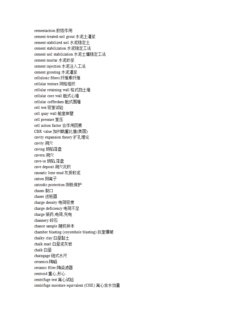 土木工程专业词汇第21页