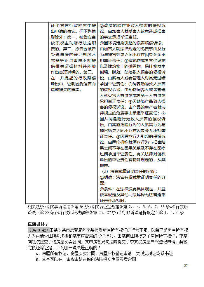 三大诉讼法知识点归类记忆第27页