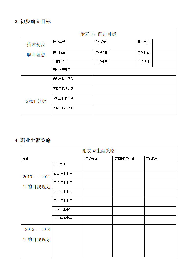 职业规划书第3页