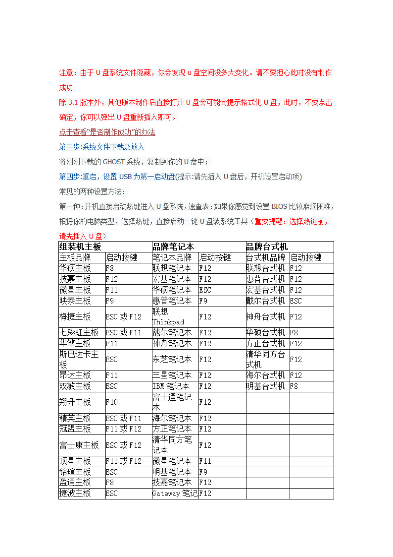 u盘系统制作电脑开不了机或者第一次安装电脑系统的方法第3页