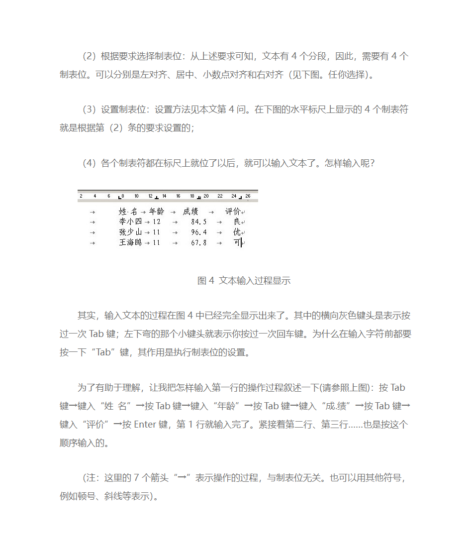 Word制表位的使用方法第6页