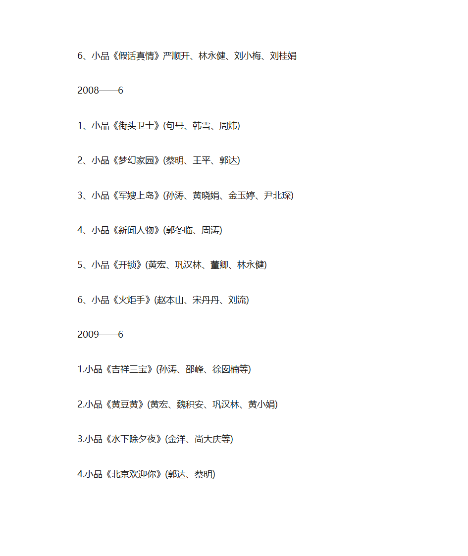 历届春晚小品第14页