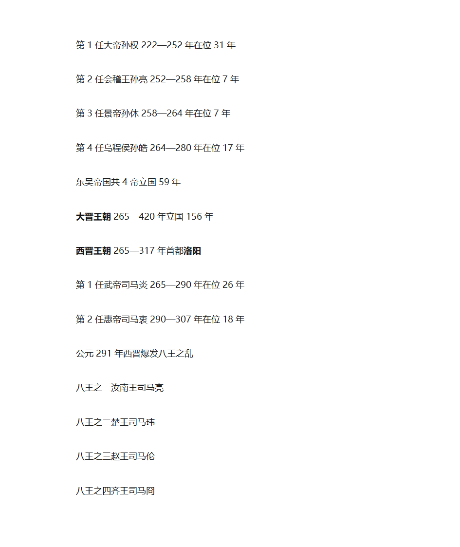 中国历代皇帝年表第13页