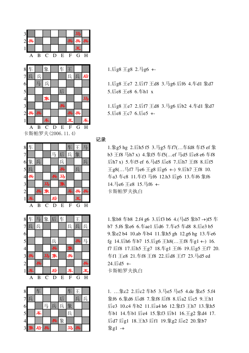 国际象棋棋谱第25页