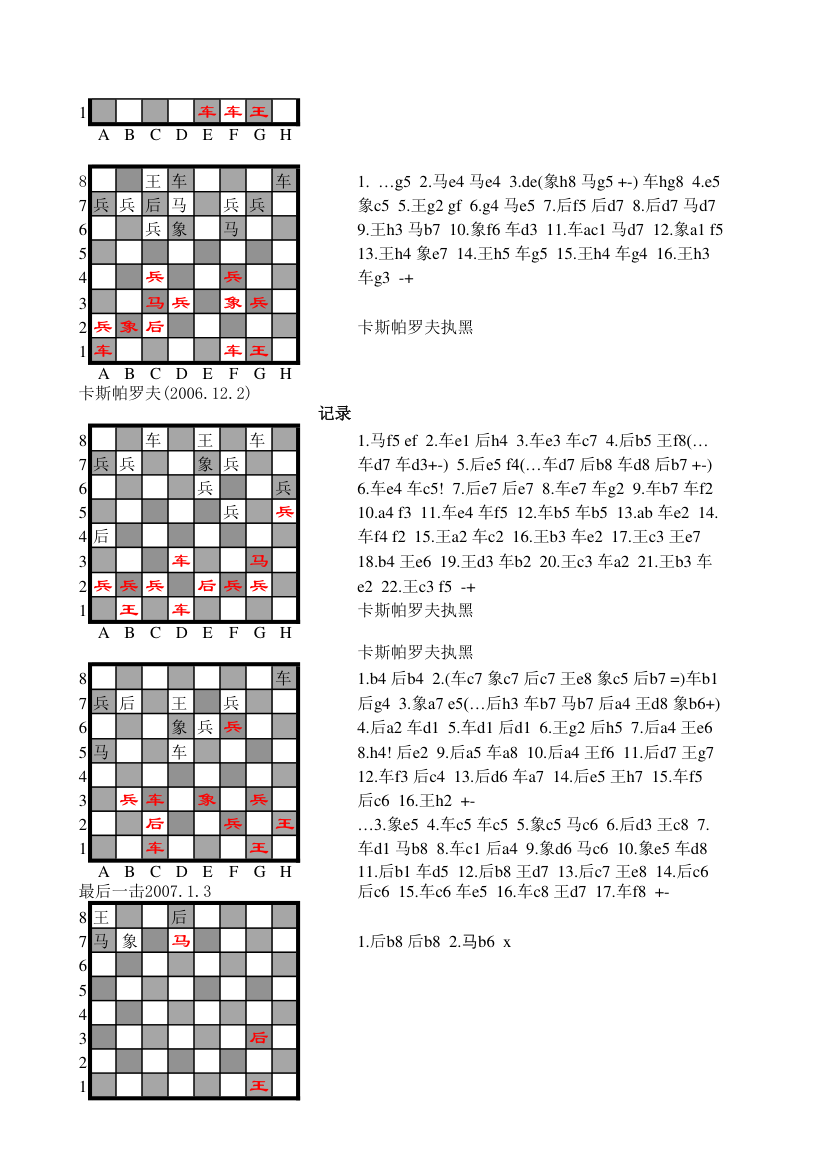 国际象棋棋谱第27页