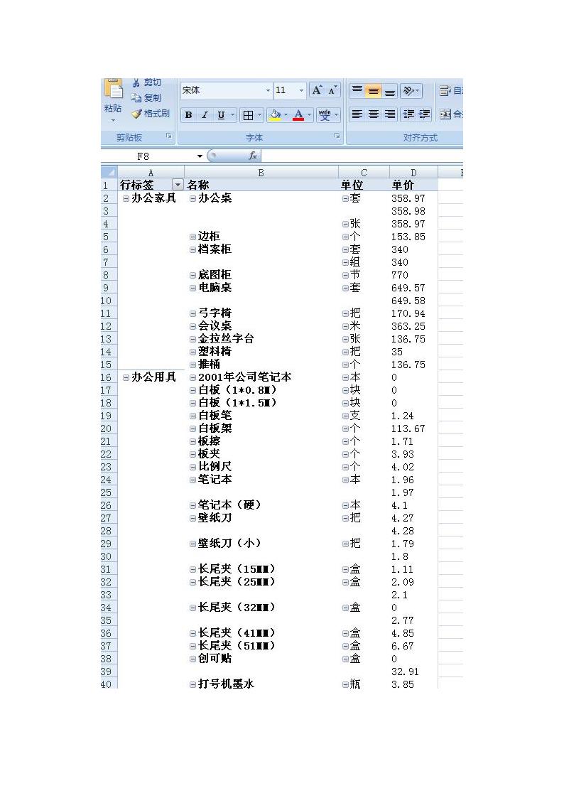 EXCEL 分类汇总第7页