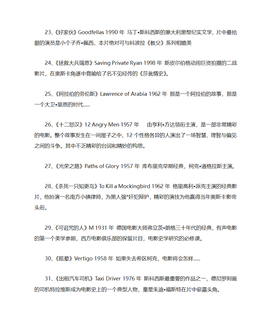 全球电影史上100部经典电影推荐第4页