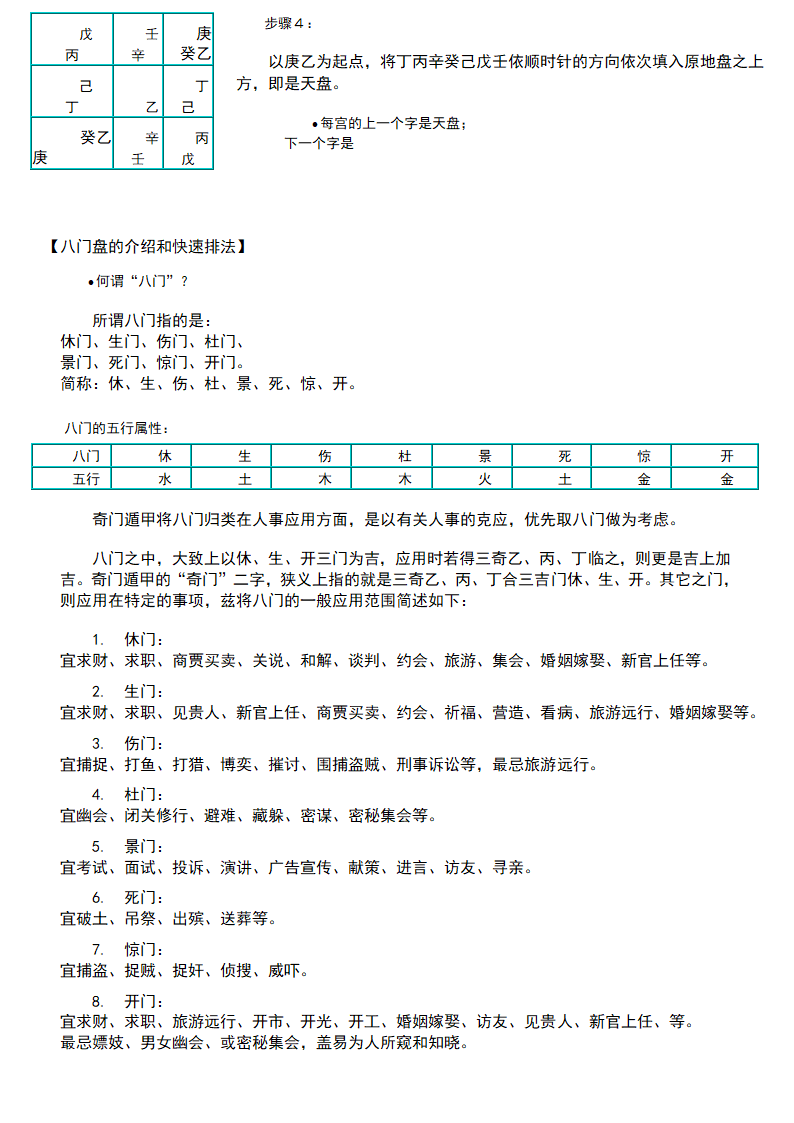 奇门遁甲教程第16页