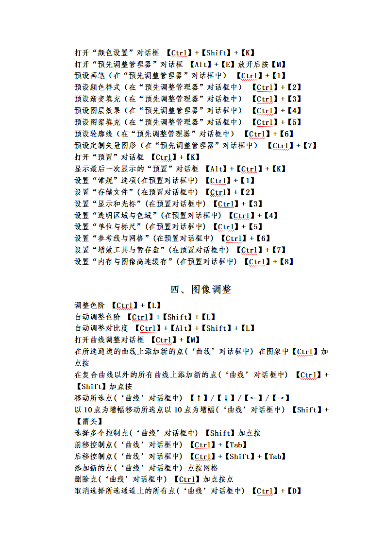 PS软件快捷键大全第3页