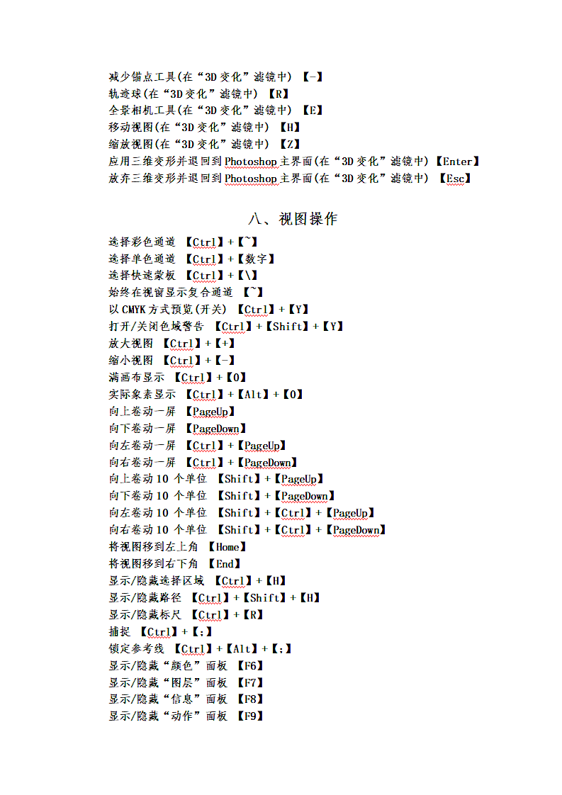 PS软件快捷键大全第7页