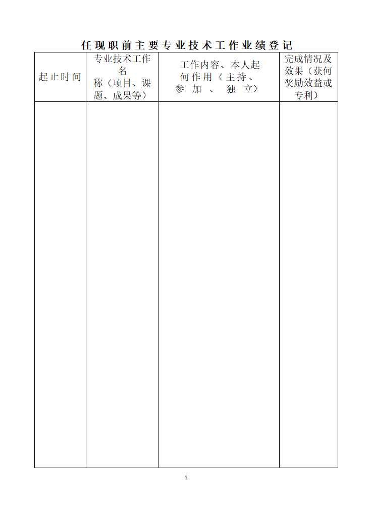 专业技术职务任职资格评审表(模板)第5页