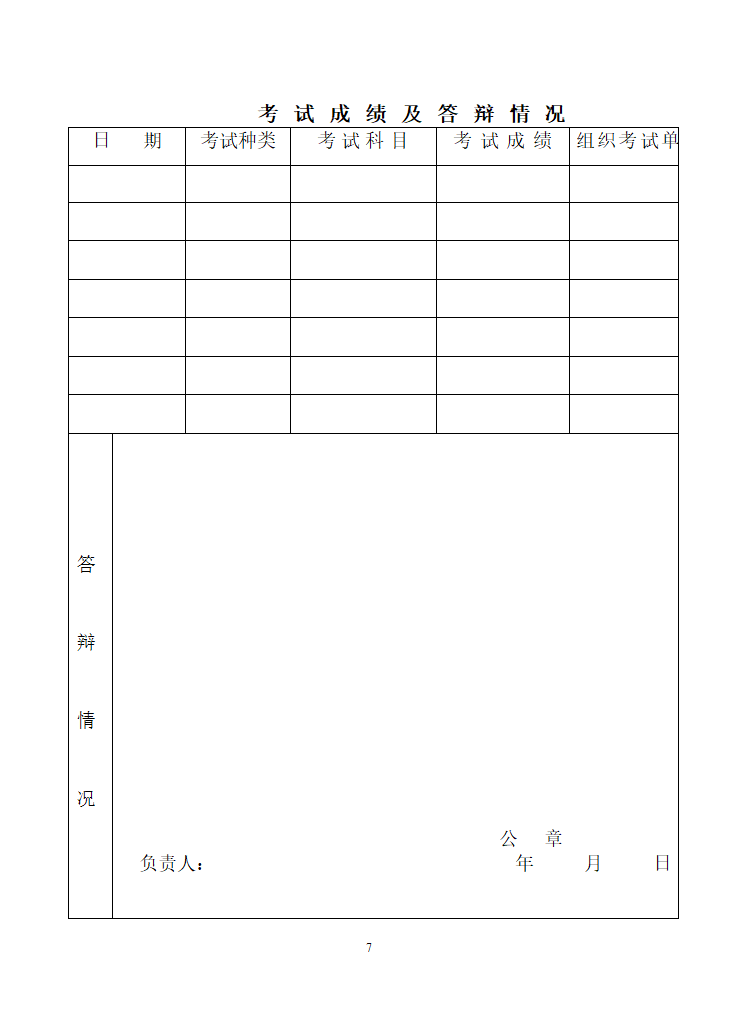 专业技术职务任职资格评审表(模板)第9页