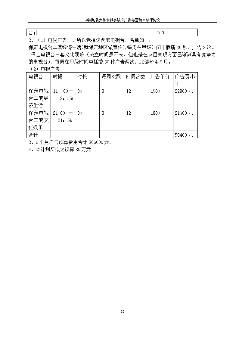 润田矿泉水广告策划 广告与营销第10页