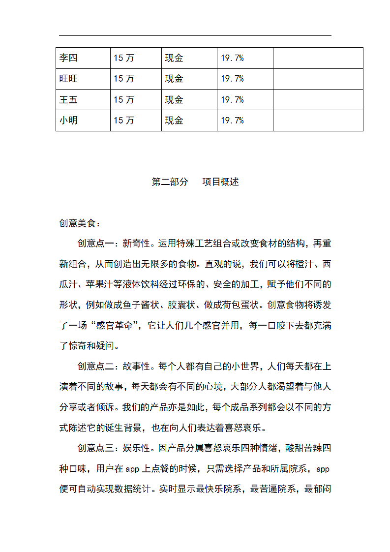 创意美食商业计划书.docx第3页