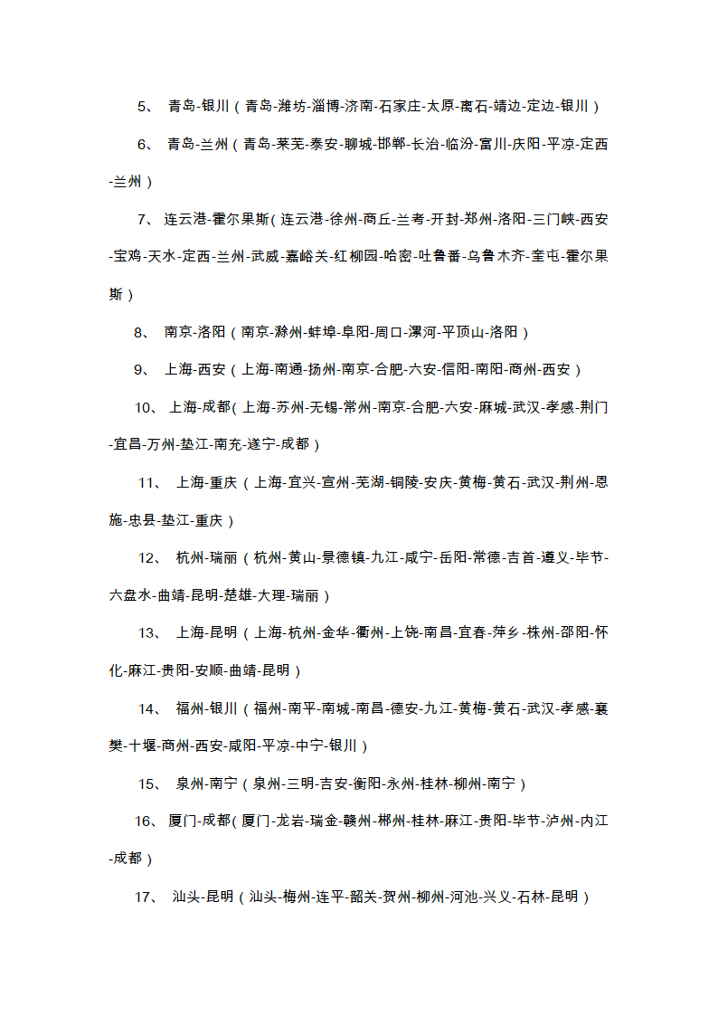 中国高速公路编号规则第25页