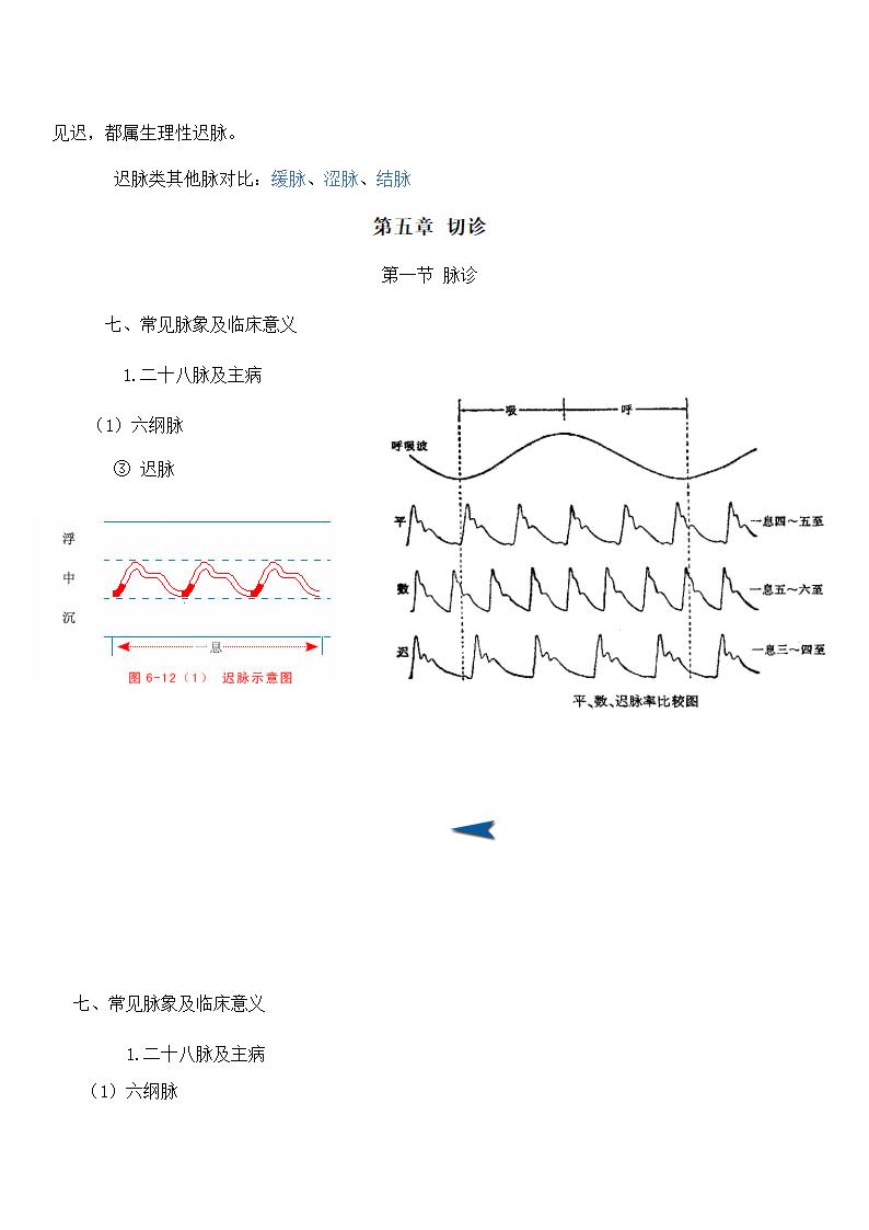 中医脉象第22页