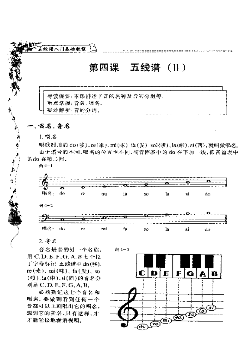 五线谱钢琴基础教程第12页