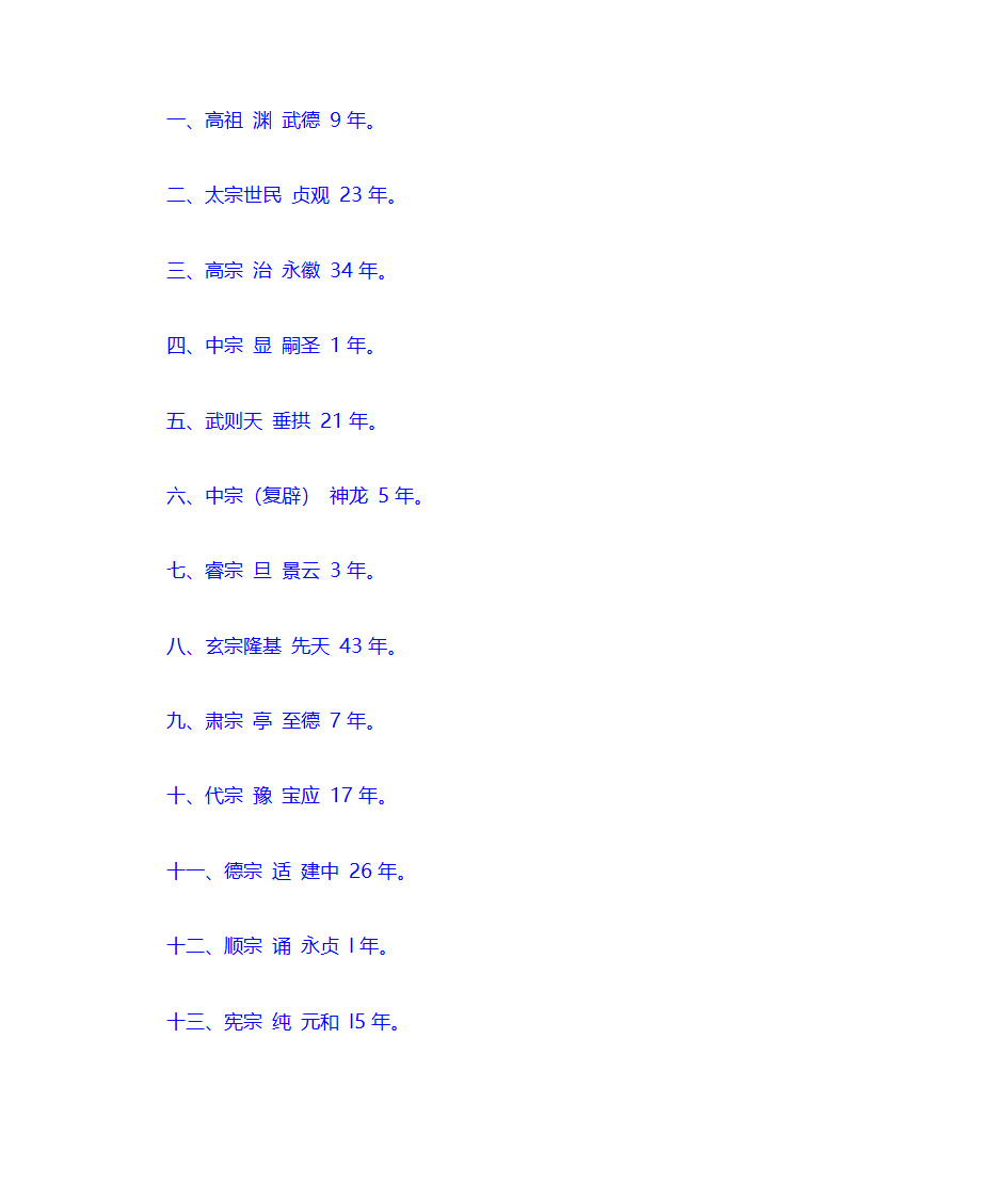 中国皇帝顺序在位时间和年号第22页