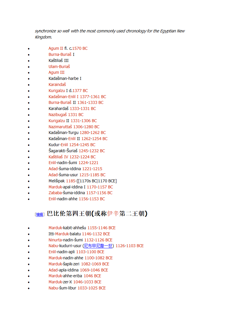 古巴比伦君主列表第4页