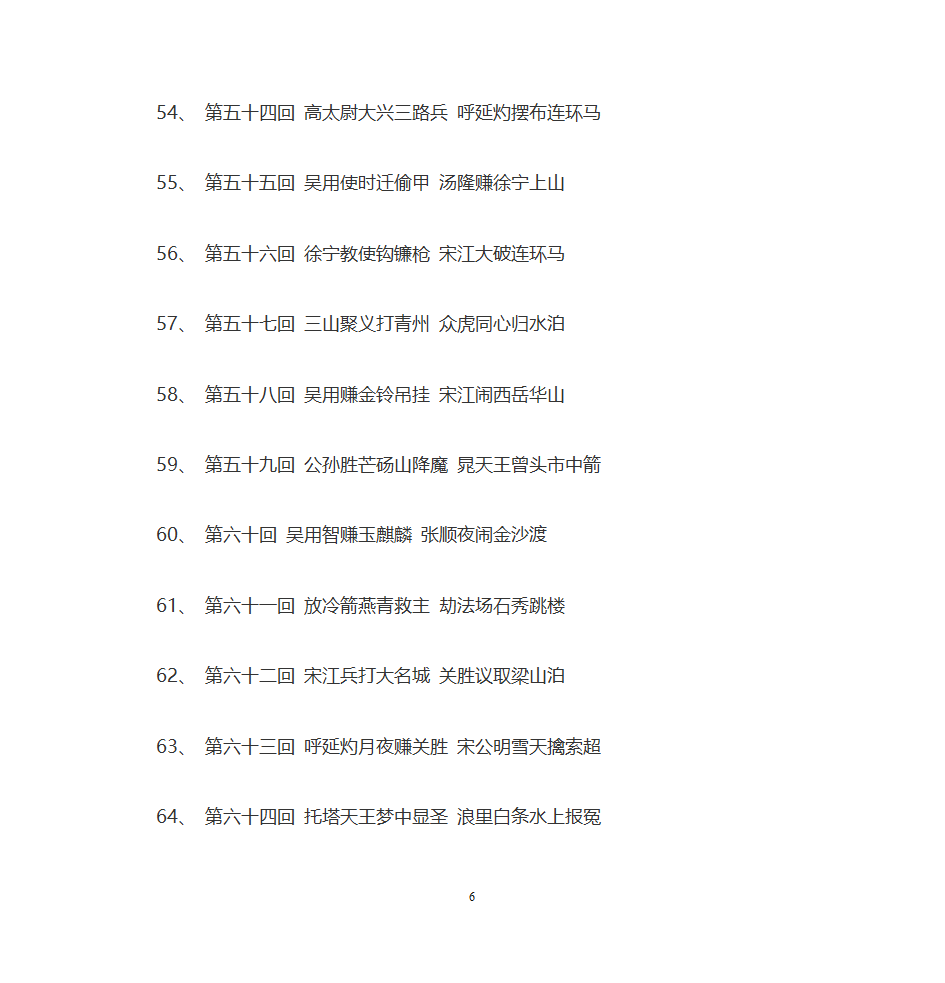 水浒传目录第6页