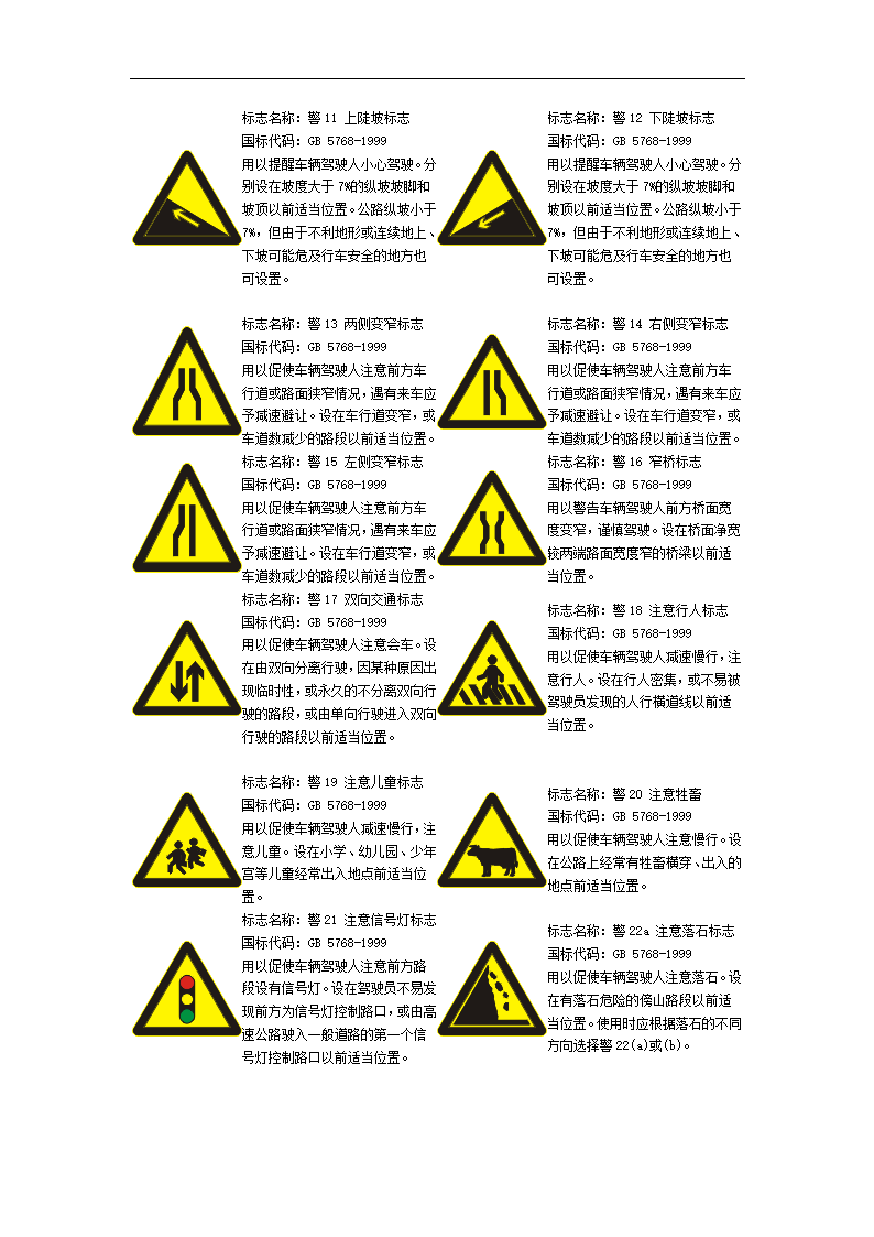 道路标识图第2页