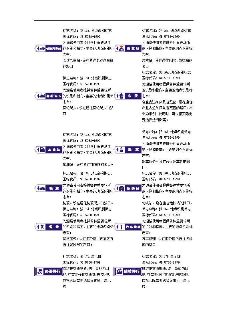 道路标识图第11页