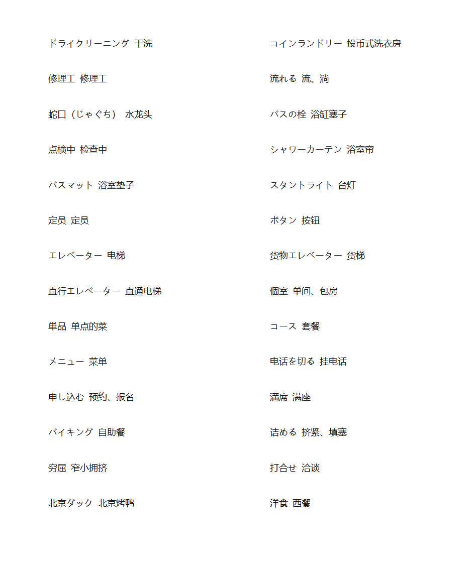 酒店日语第7页