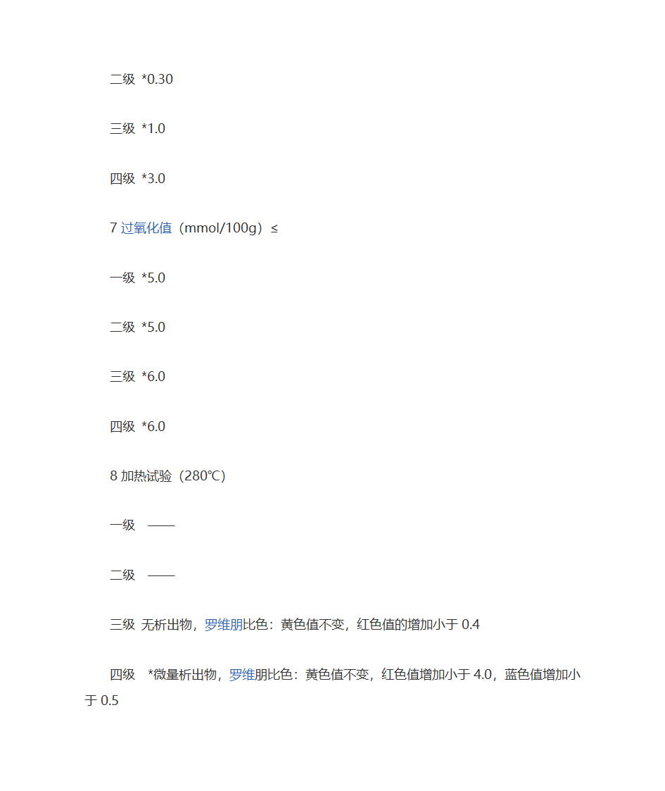 大豆油等级划分第4页