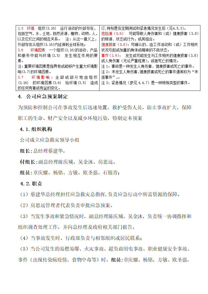 公司项目监理部应急预案方案.doc第2页