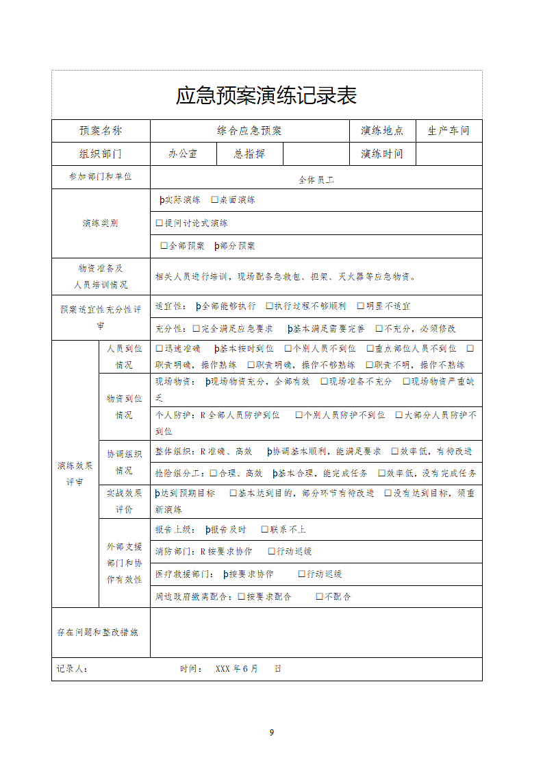 公司年度综合应急预案应急演练方案.docx第9页