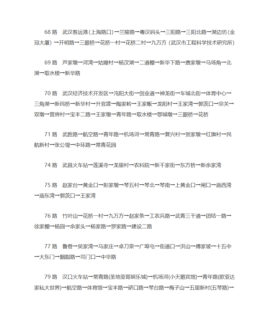 武汉公交路线图第7页