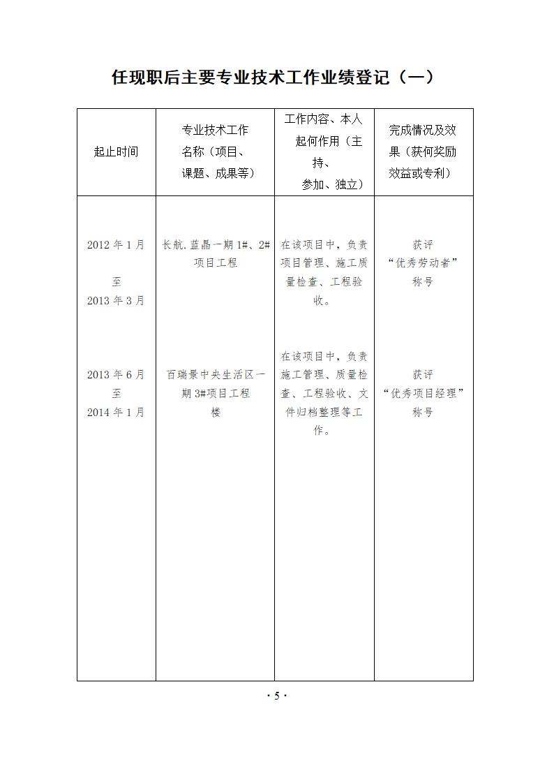 武汉中级职称评审表第7页