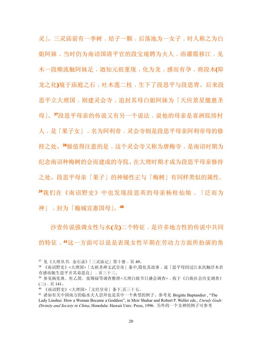 南诏,与大理的王权谱系与婚姻第20页