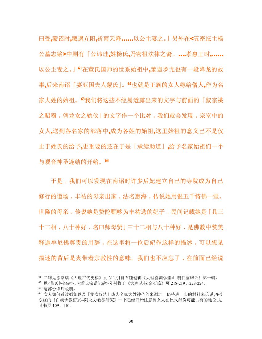 南诏,与大理的王权谱系与婚姻第30页